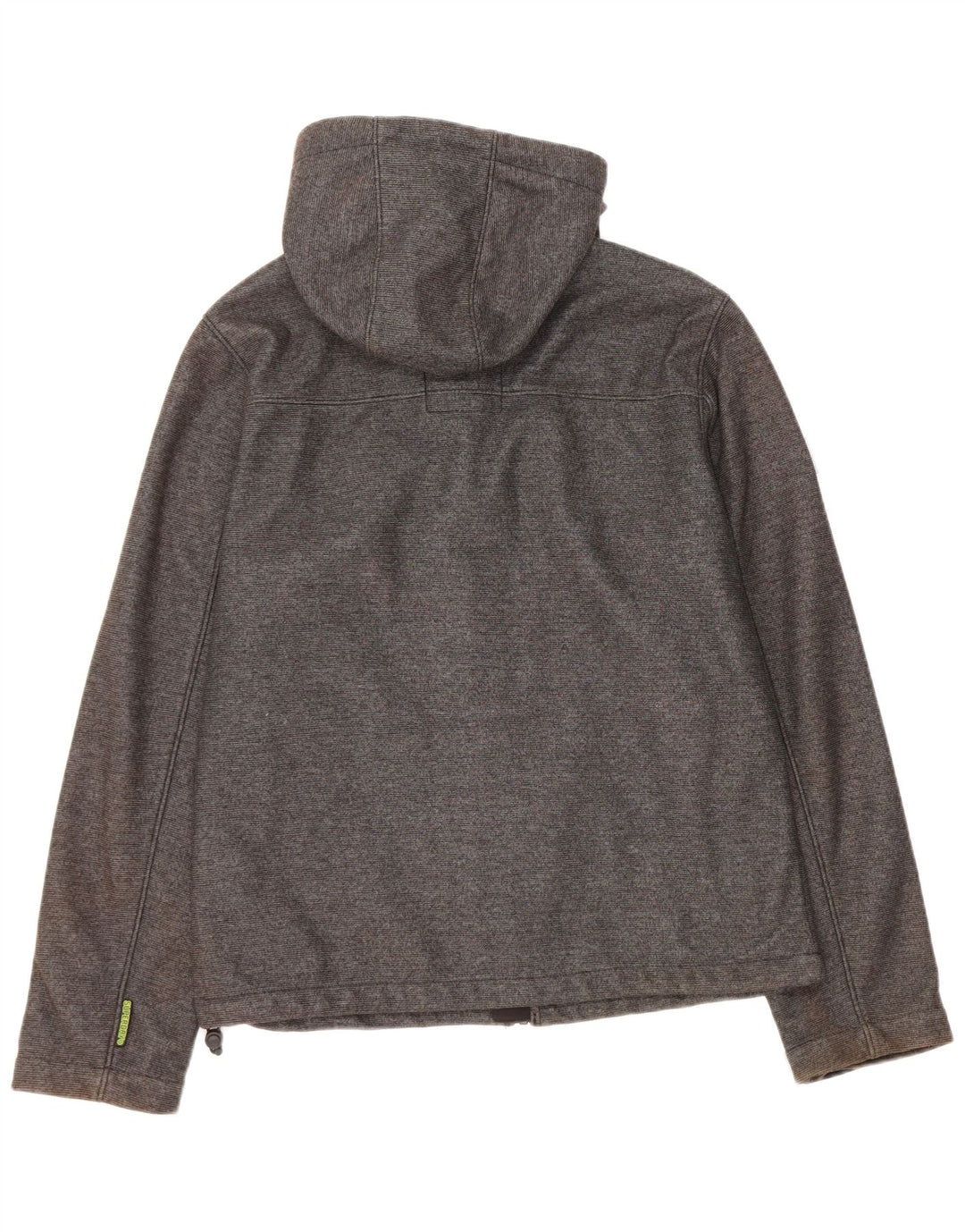 Męska kurtka wiatrówka z kapturem Superdry UK 38, średnioszary poliester