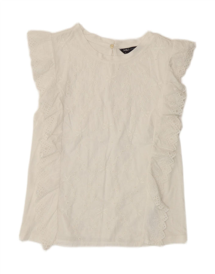 Bluzka damska Marks & Spencer Top UK 8 Small White Modal