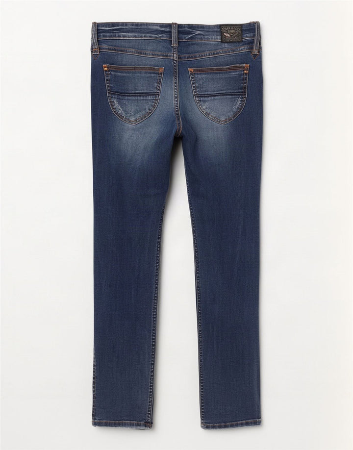Damskie jeansy slim Tommy Hilfiger W32 L32 Granatowa bawełna
