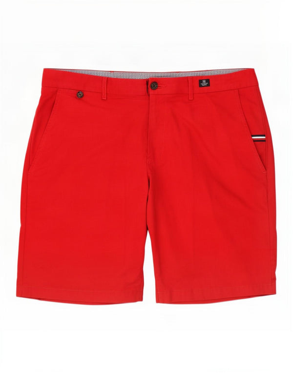 Męskie spodenki chino Tommy Hilfiger W38 XL, czerwona bawełna