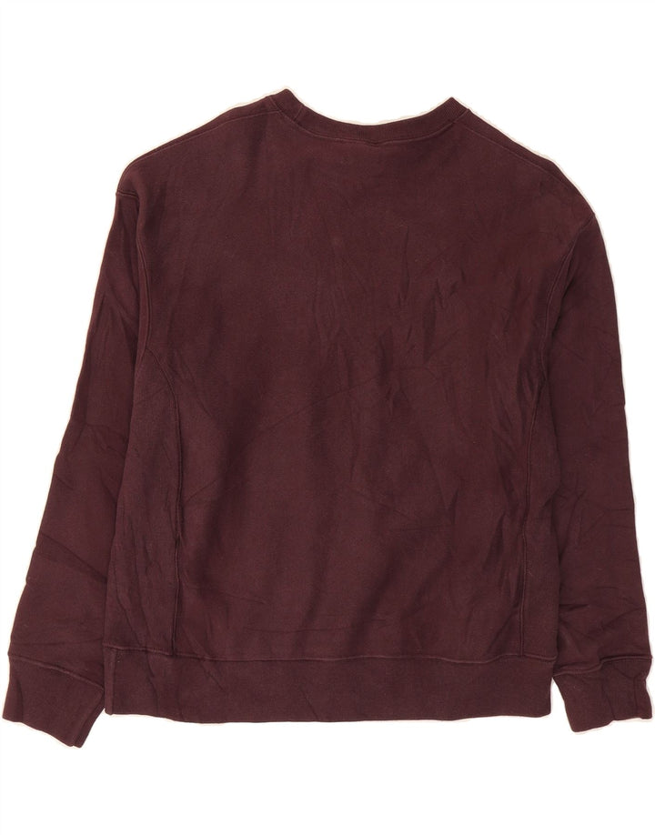 CHAMPION Womens Sweatshirt Jumper UK 14 Medium Burgundy Cotton Vintage Champion and Second-Hand Champion from Messina Hembry 