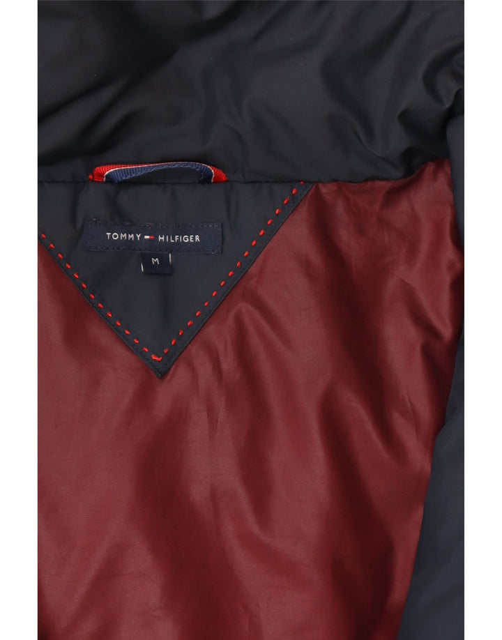 TOMMY HILFIGER Womens Padded Jacket UK 14 Medium Navy Blue Polyester Vintage Tommy Hilfiger and Second-Hand Tommy Hilfiger from Messina Hembry 