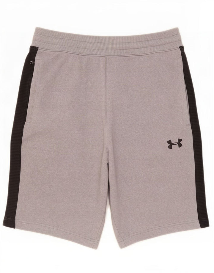 Męskie spodenki sportowe Under Armour w dużych szarych blokach kolorów