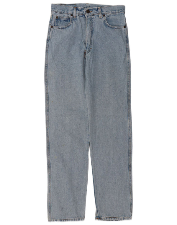 Invicta Dziewczęce proste dżinsy z wysokim stanem 13-14 lat W26 L31 niebieska bawełna