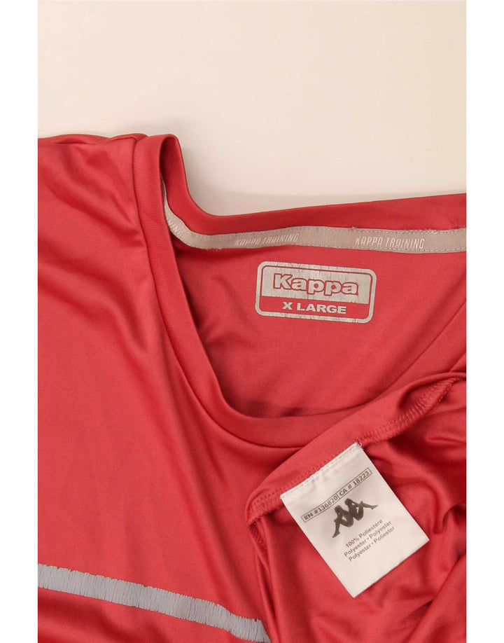 T-shirt męski Kappa Top XL, czerwony, poliester