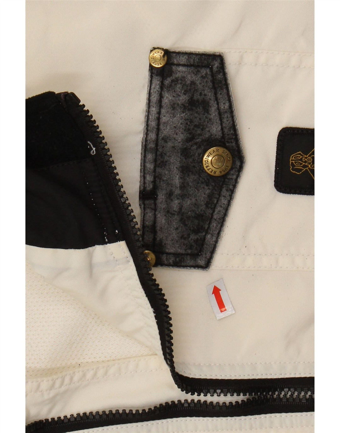 REFRIGIWEAR Damska kurtka bomberka Coolmax UK 14 Średni biały nylon