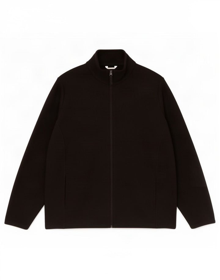 Marks & Spencer Damska kurtka polarowa oversize UK 24 4XL, czarna, poliester
