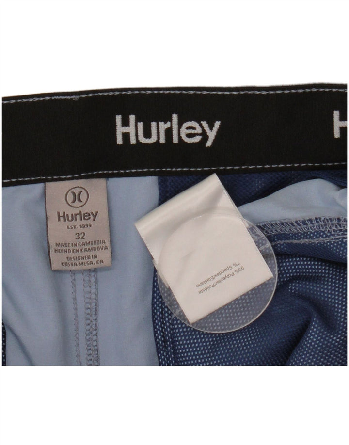 Męskie spodenki chino Hurley W32, średni niebieski, poliester
