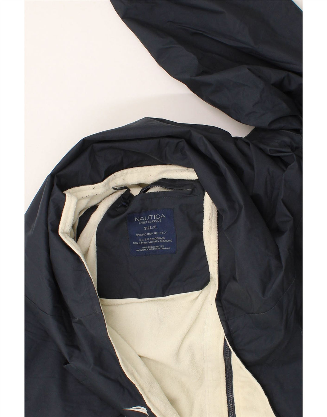 NAUTICA Mens Bomber Jacket UK 42 XL Navy Blue Polyester Vintage Nautica and Second-Hand Nautica from Messina Hembry 
