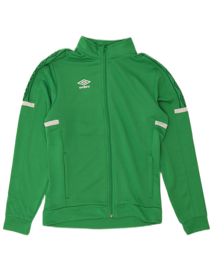 Chłopięca bluza dresowa z grafiką Umbro 13-14 lat XL, zielona, poliestrowa
