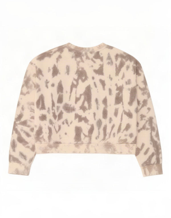Damska bluza z krótkim rękawem Bench, z grafiką, UK 14, duża, szara, bawełniana typu Tie Dye
