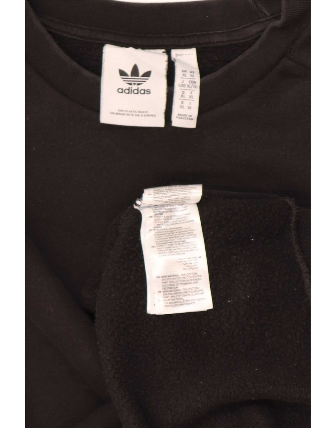 Adidas Męska Bluza Sweter XL Czarna Bawełna