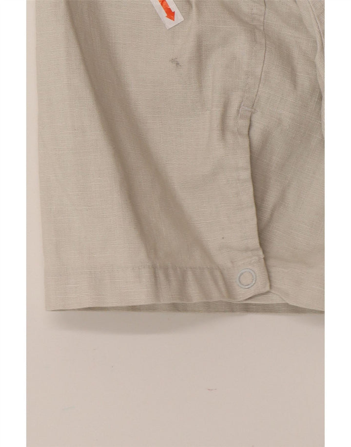 Koszula męska z krótkim rękawem LEVI'S XL, szara lniana
