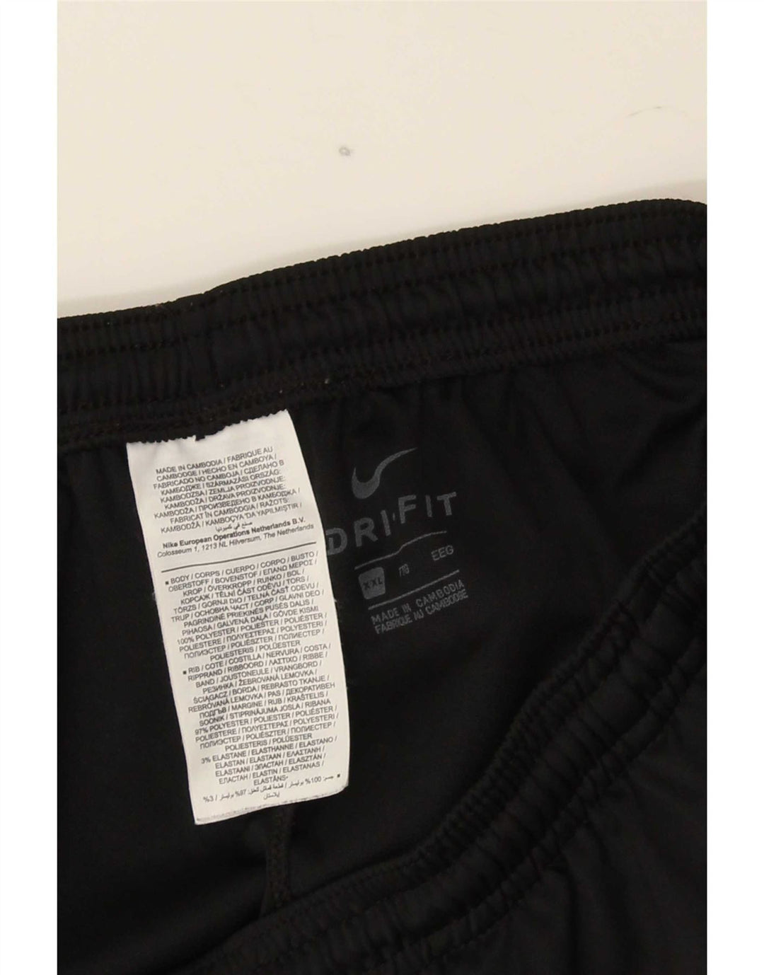 Męskie spodnie dresowe Nike Dri Fit 2XL, czarny poliester