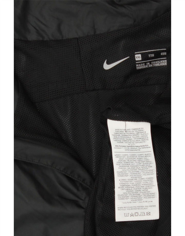 Męska bluza dresowa Nike z kapturem, 2XL, czarny poliester