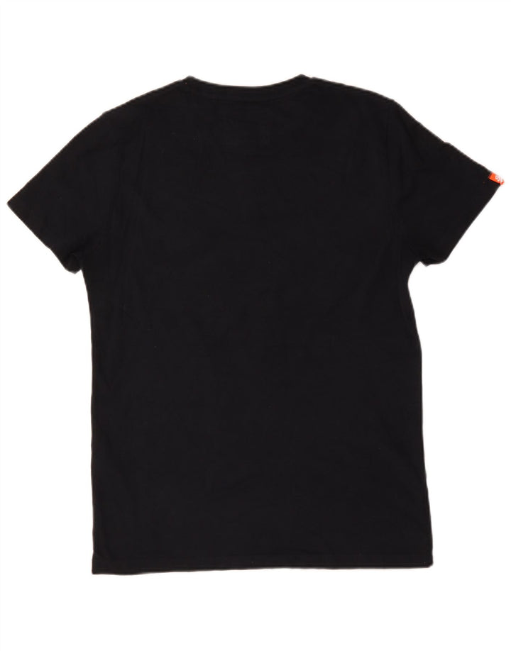 T-shirt męski Superdry, średni, granatowy, bawełniany