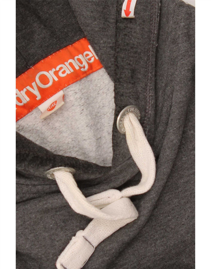 Męski sweter z kapturem Superdry 2XL, szary, bawełniany