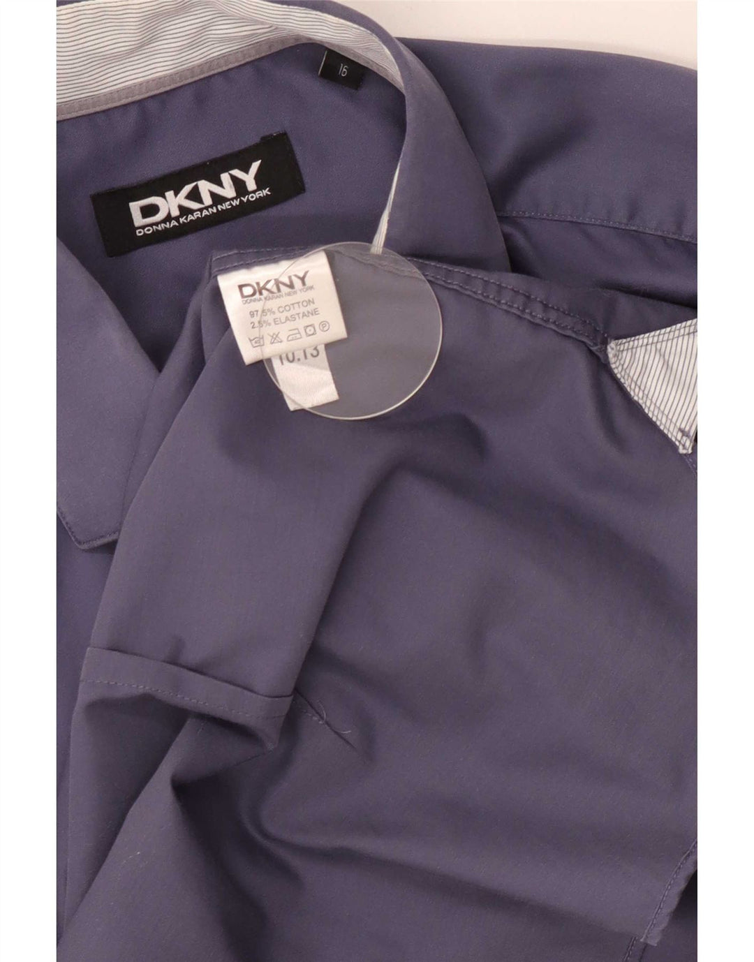 Koszula męska Dkny rozmiar 16, duża, granatowa, bawełniana