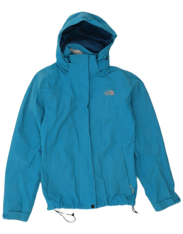 Damska kurtka przeciwdeszczowa z kapturem The North Face UK 10 Small Blue Nylon