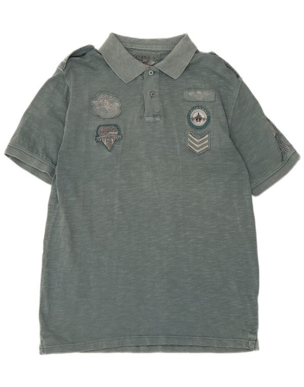 Aviazione Navale Mens Graphic Polo Shirt 2XL Green