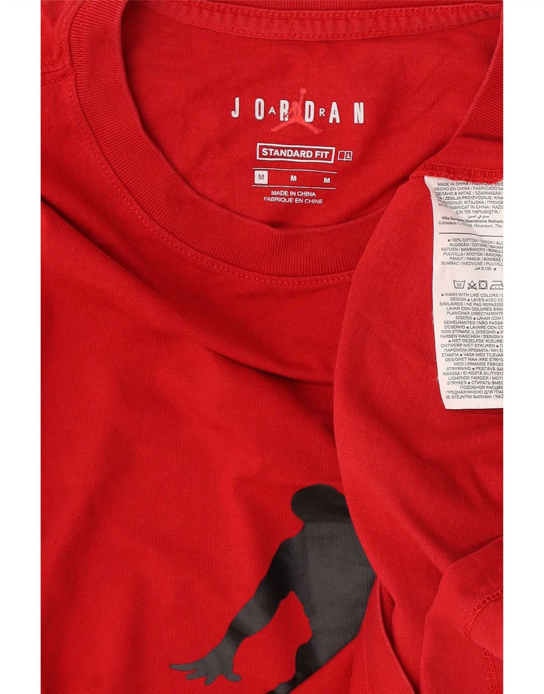 Męski T-shirt z grafiką Jordan o standardowym kroju, bawełniany, średni czerwony