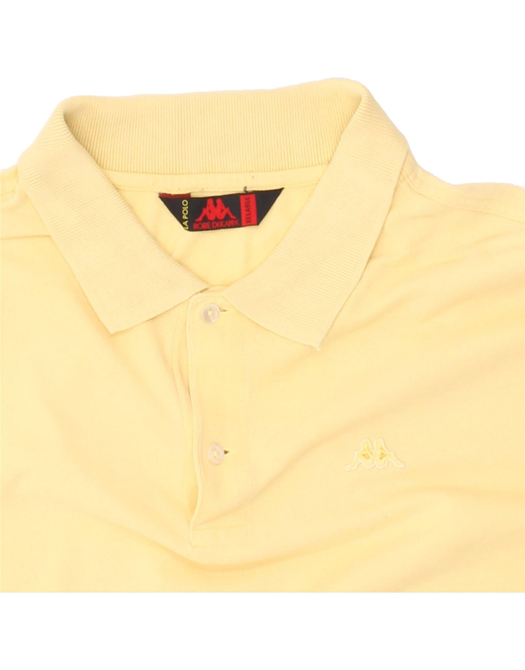 KAPPA Mens Polo Shirt XL Yellow Cotton Vintage Kappa and Second-Hand Kappa from Messina Hembry 