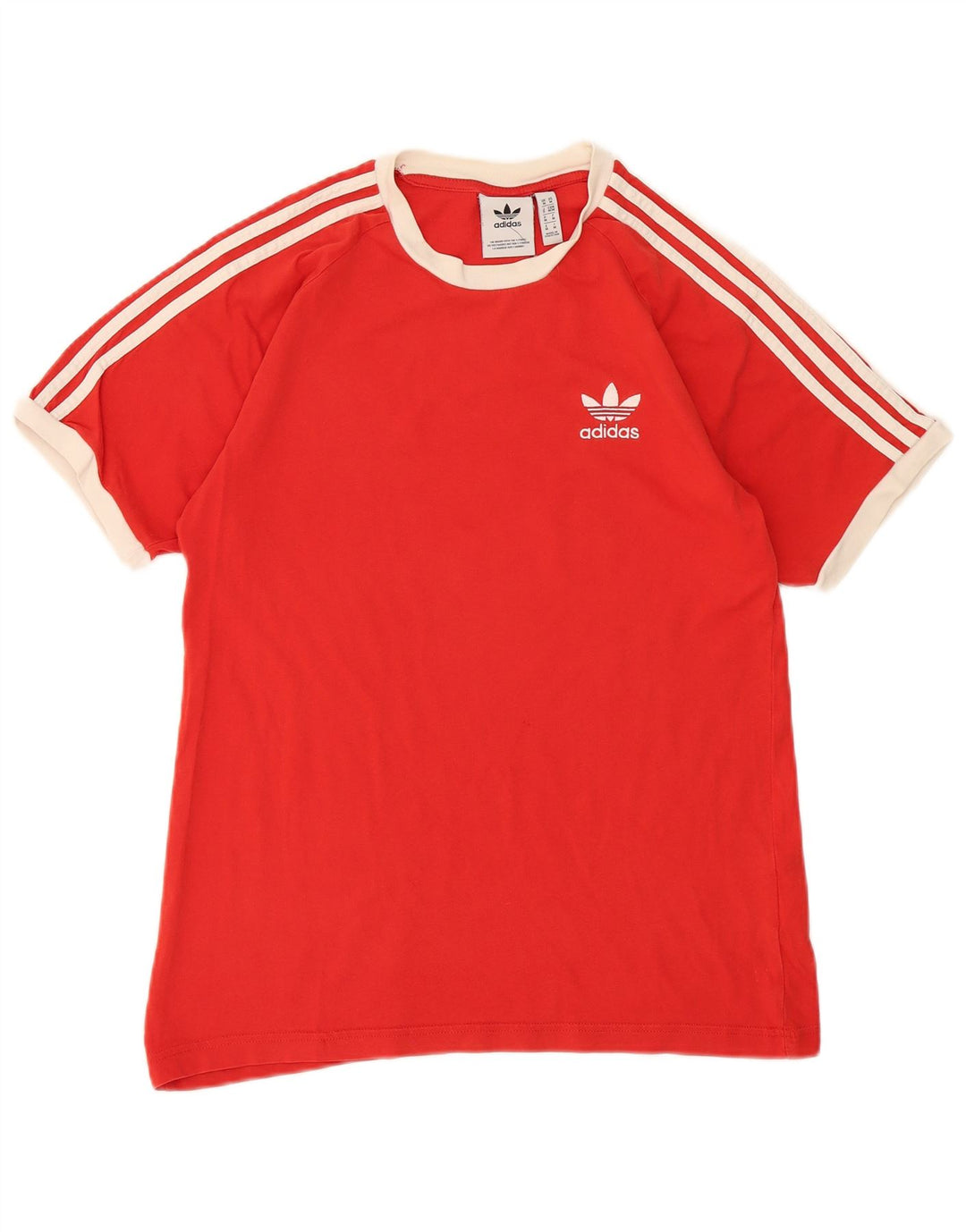 Adidas Męski T-shirt Top Średni Czerwony Bawełniany