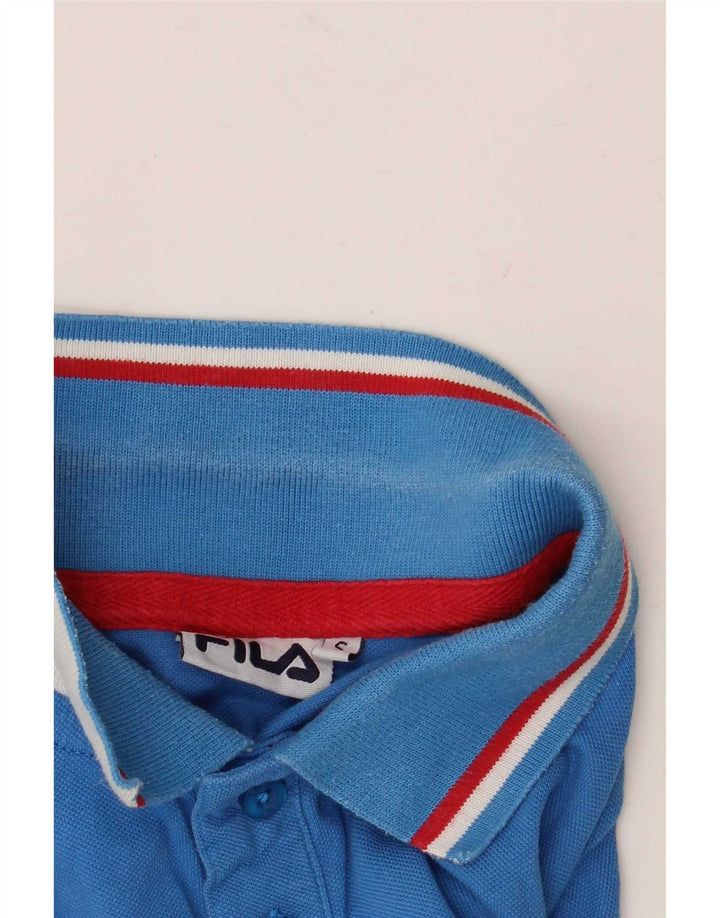Męska koszulka polo Fila w małe niebieskie paski