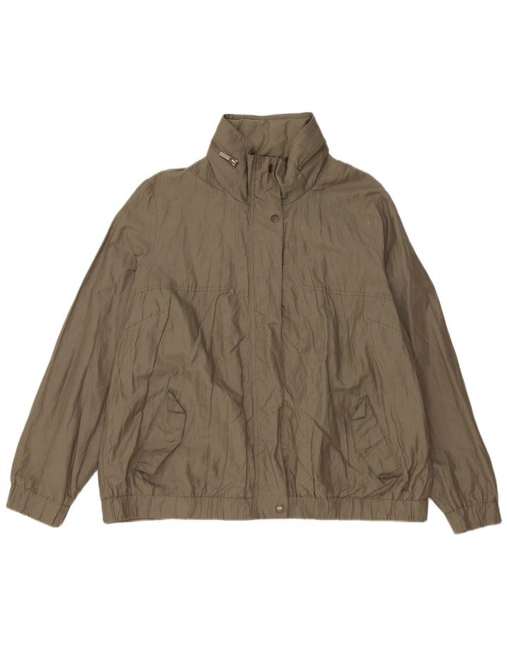 Damska kurtka bomberka z kapturem Marks & Spencer UK 20 2XL, bawełna khaki