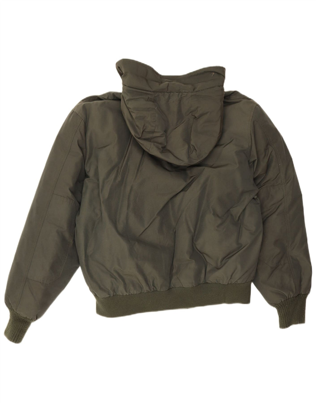 Męska ocieplana kurtka z kapturem Woolrich UK 40, duża bawełna khaki