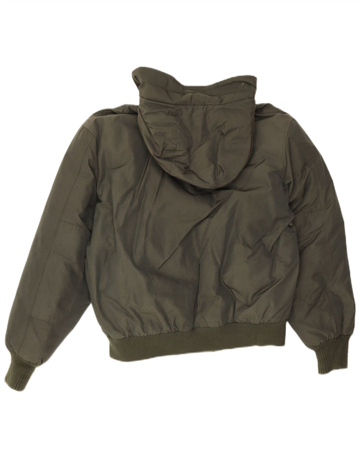 Męska ocieplana kurtka z kapturem Woolrich UK 40, duża bawełna khaki