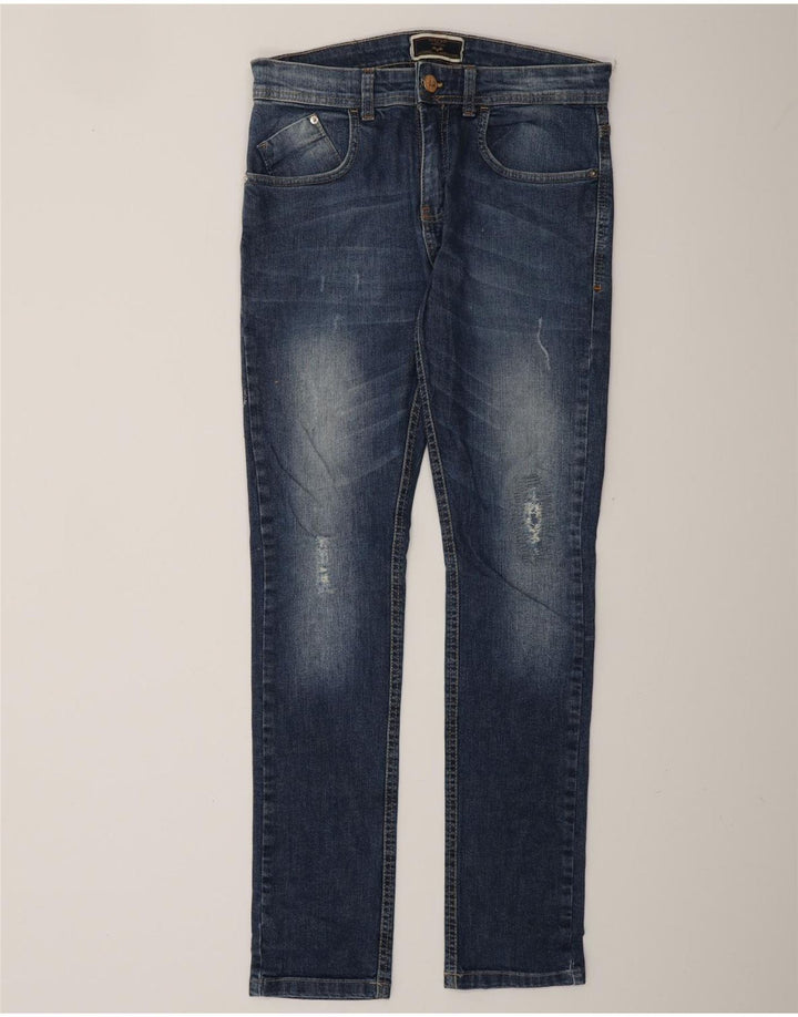 Męskie jeansy ZARA w trudnej sytuacji, EU 38 Small W30 L32 Niebieskie