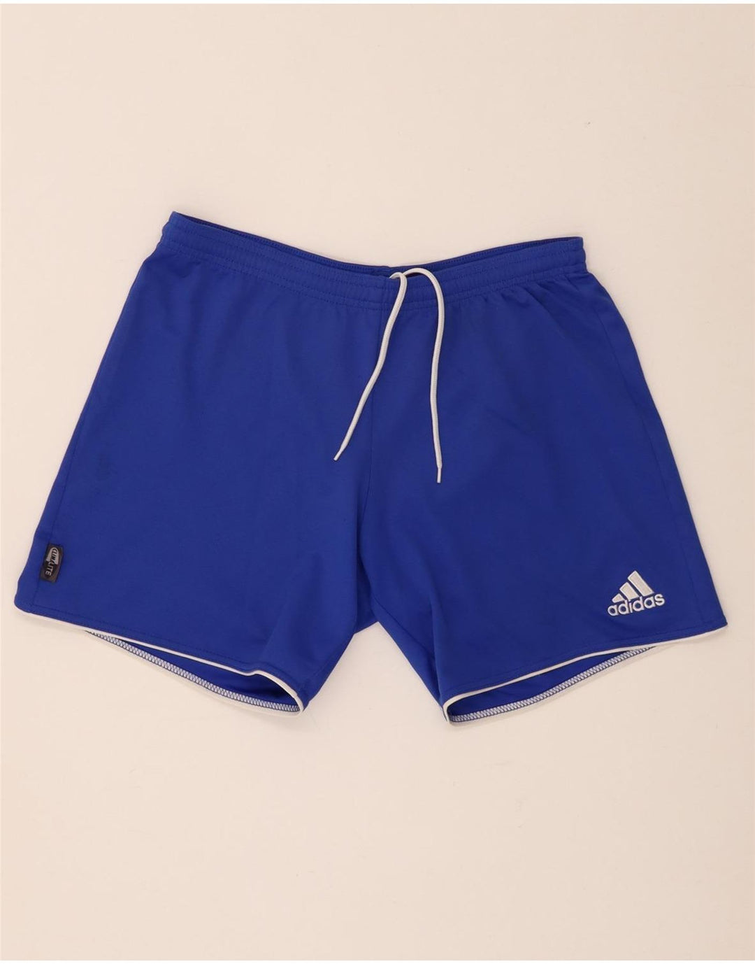Męskie spodenki sportowe Adidas Climalite, małe, niebieskie, poliestrowe