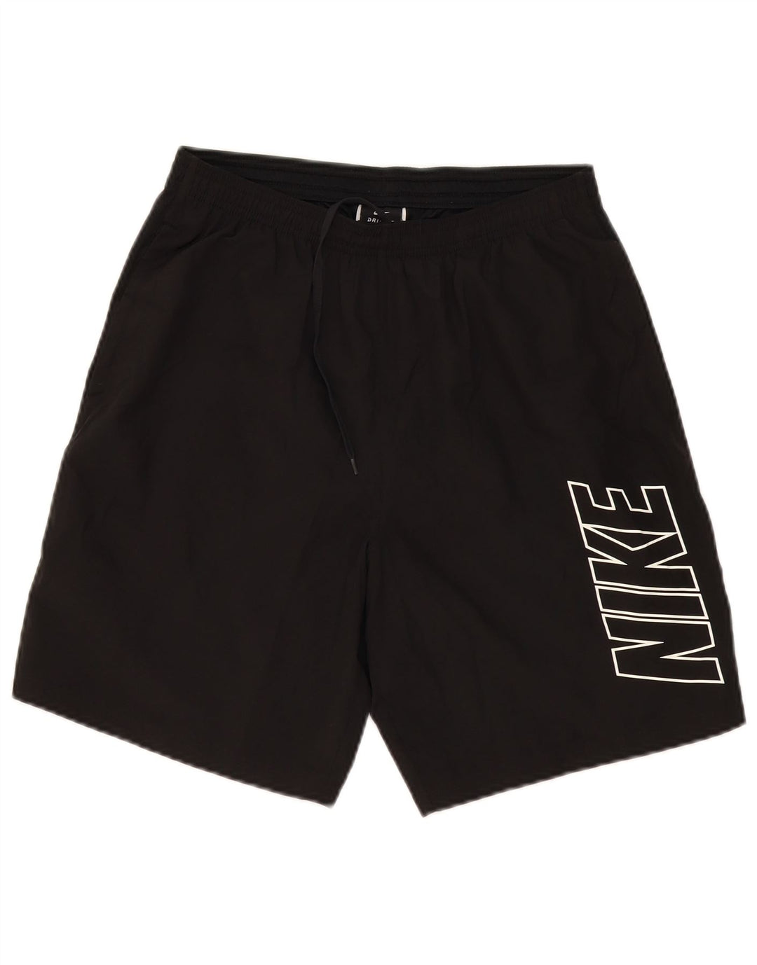 Męskie spodenki sportowe NIKE Dri Fit z grafiką, średni czarny poliester