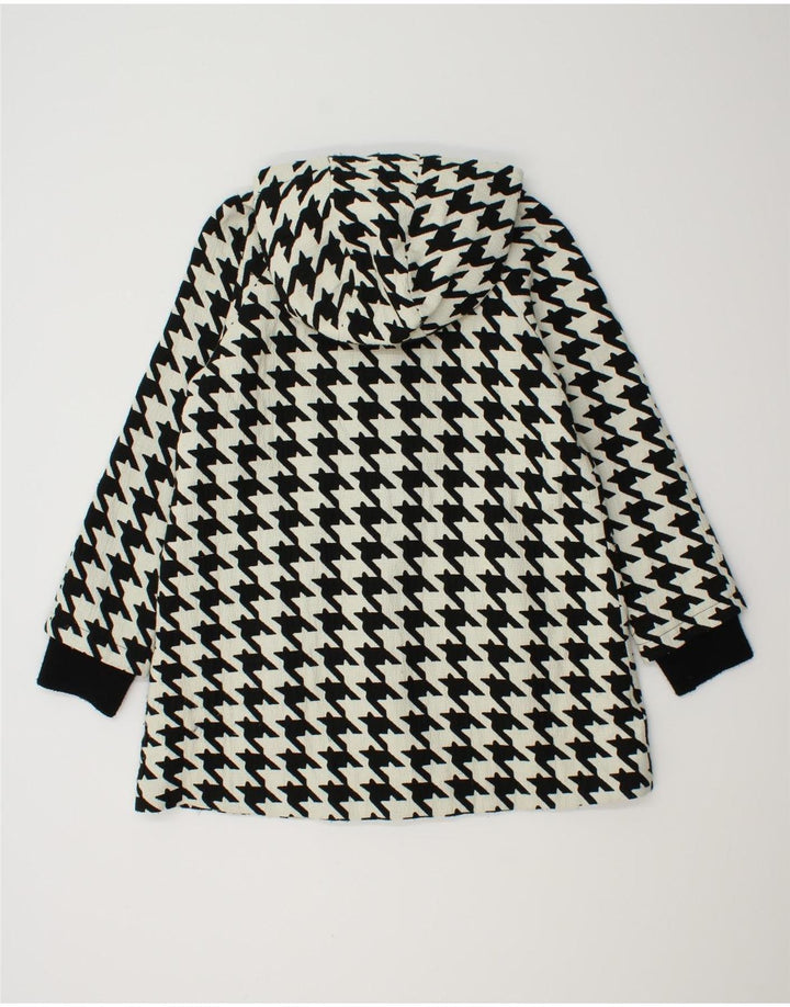 Damski oversize'owy płaszcz wiatrówka ZARA UK 10 Small White Houndstooth