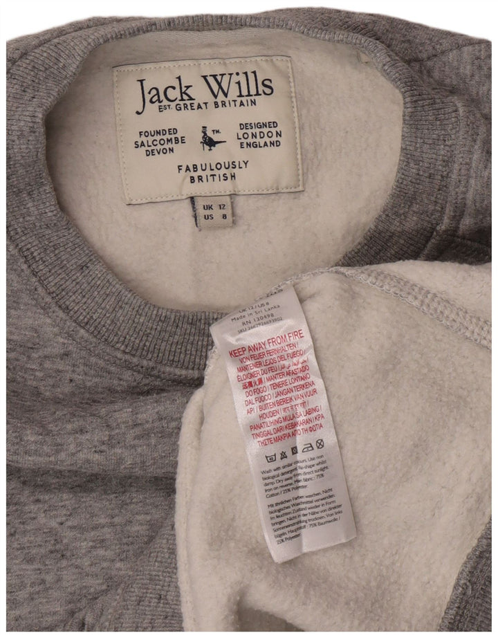 Damska bluza dresowa Jack Wills UK 12, średnia szara bawełna