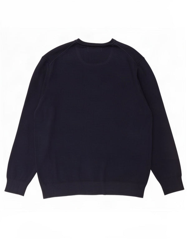 Męski sweter Timberland z okrągłym dekoltem 2XL, granatowa, bawełniana