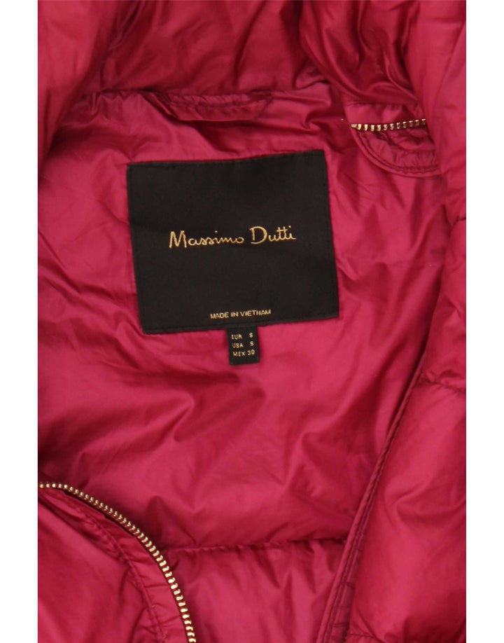 Damska ocieplana kurtka Massimo Dutti UK 10 Small Pink Nylon