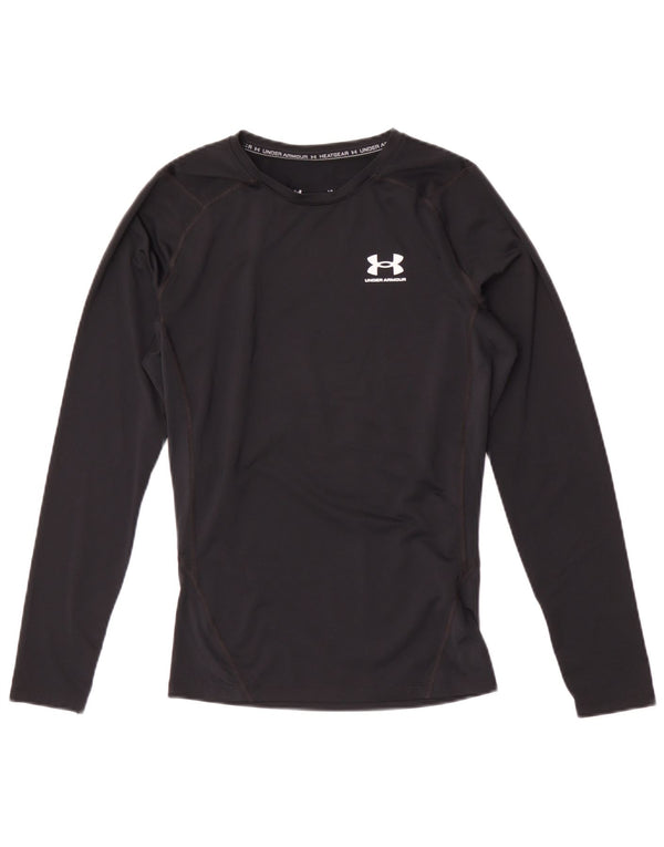 Męski top Under Armour Heat Gear z długim rękawem, duży, czarny poliester