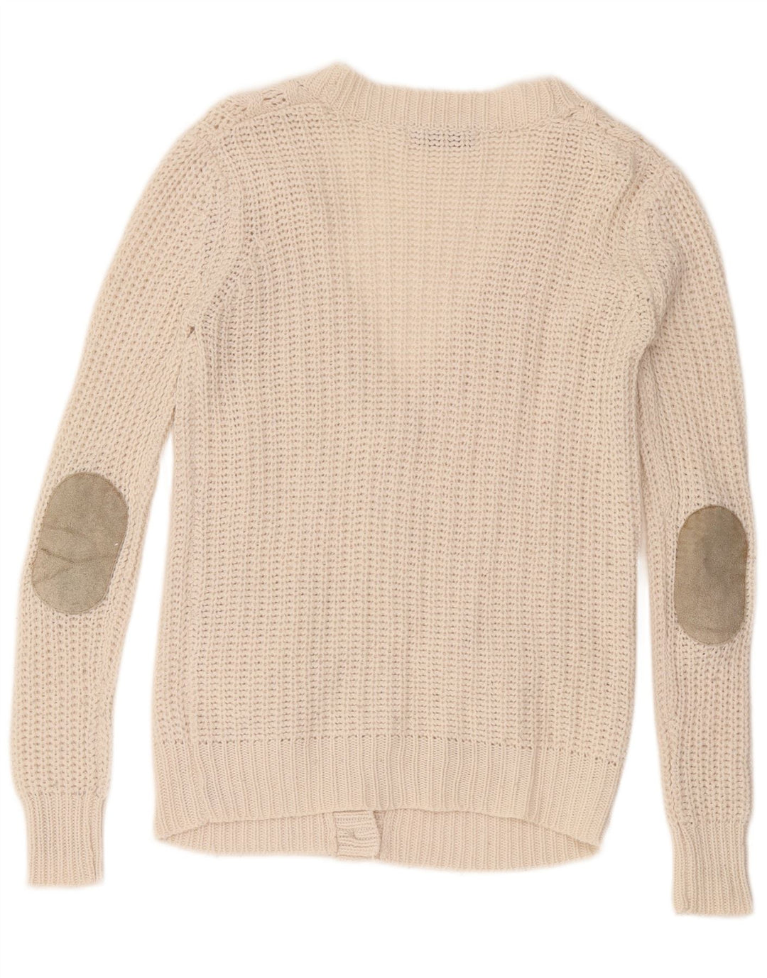 Sweter damski Zara Cardigan UK 10 Mały biały akryl