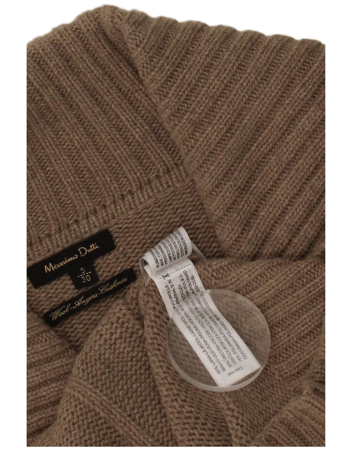 Sweter damski Massimo Dutti, kardigan UK 10, mała, szara wełna