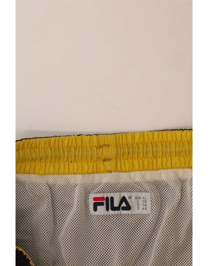 Męskie spodenki kąpielowe Fila Graphic XL w kolorze czarnym