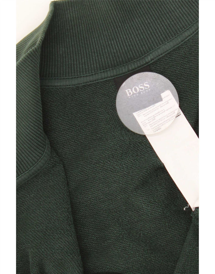 Męska kurtka dresowa Hugo Boss XL, zielona bawełna