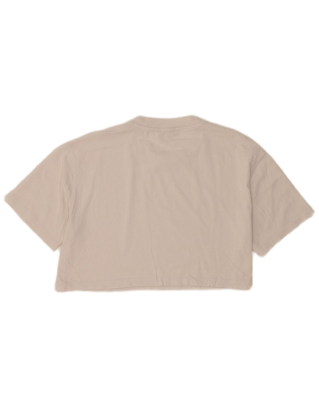 Damski T-shirt Crop Oversize Zara UK 14 Średni Biały