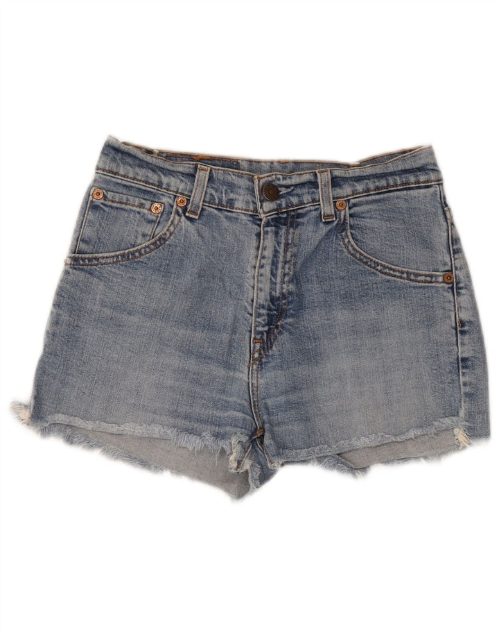 Damskie spodenki jeansowe LEVI'S 525 W27 Małe, niebieskie, bawełniane