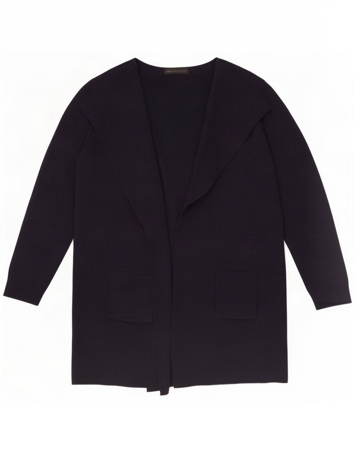 Marks & Spencer Damski sweter rozpinany UK 12 Średni granatowy akryl