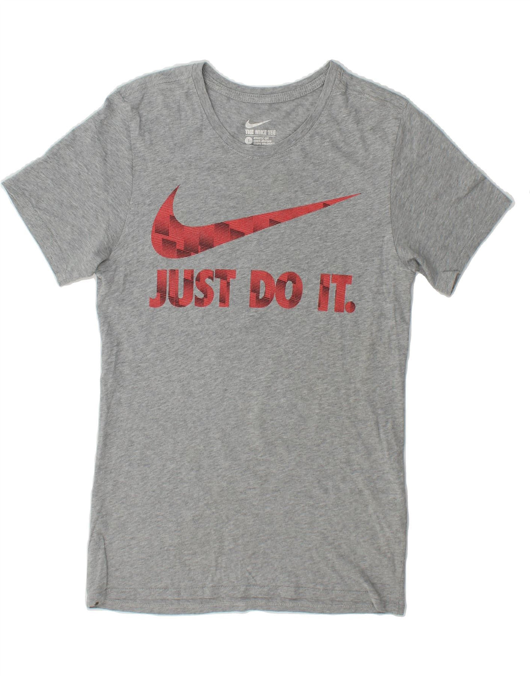 NIKE Mens Athletic Cut Graphic T-Shirt Top Small Grey Cotton Vintage Nike and Second-Hand Nike from Messina Hembry 