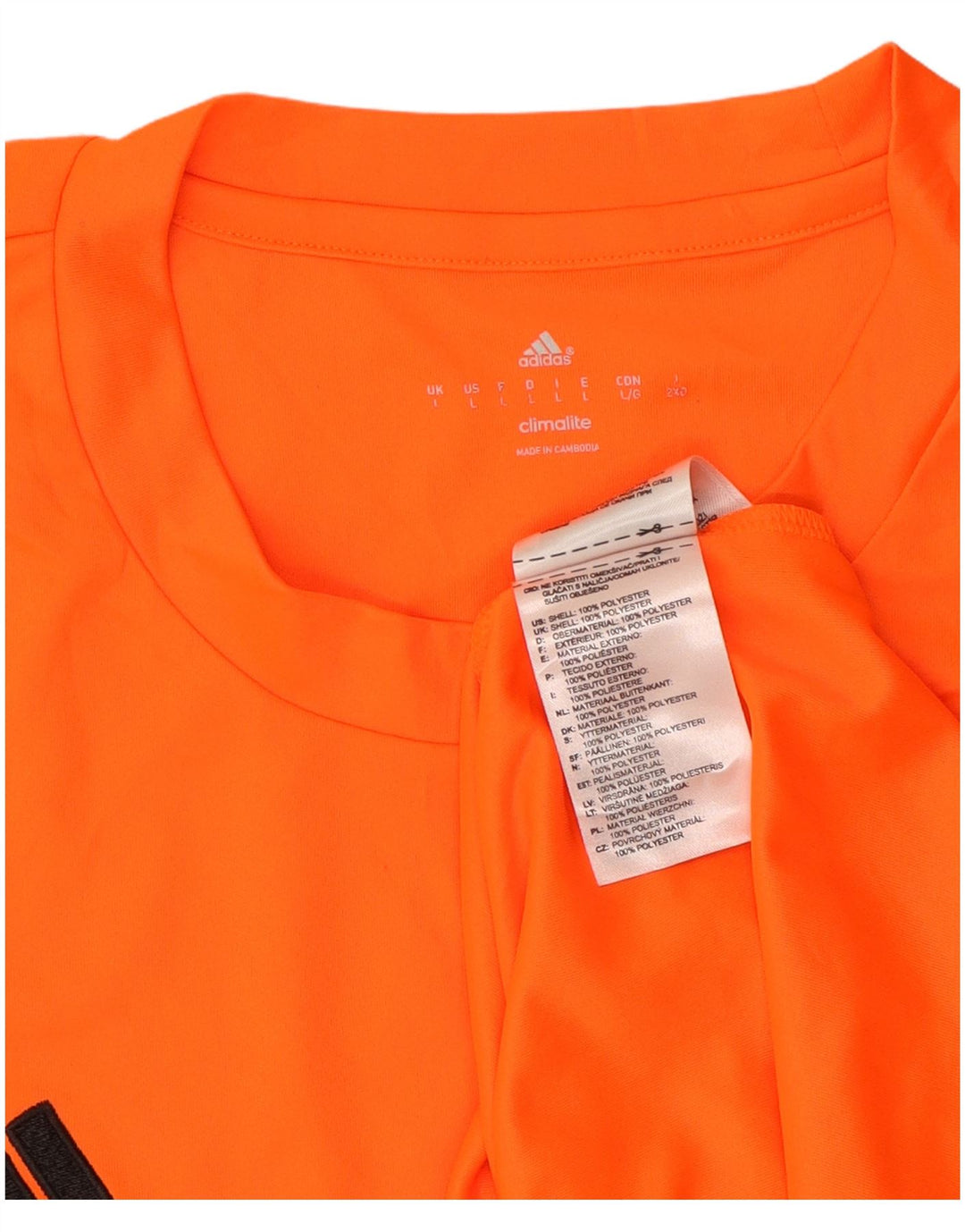 Męski T-shirt ADIDAS Climalite, duży, pomarańczowy, poliester