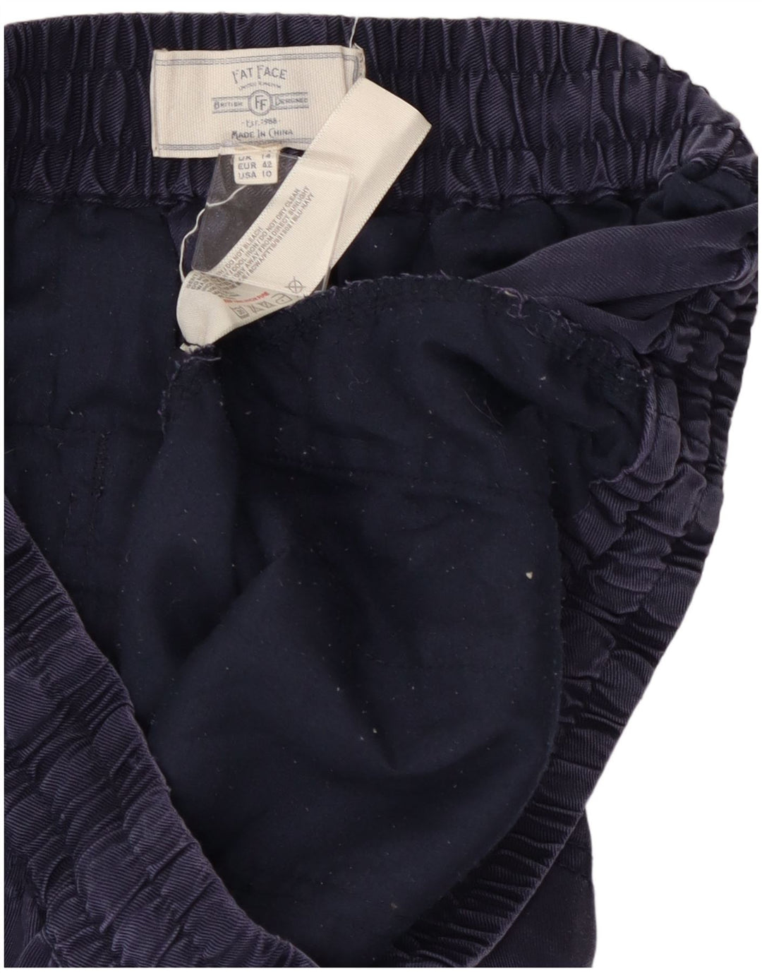 Damskie spodnie joggery FAT FACE UK 14 Large W28 L26 Granatowe