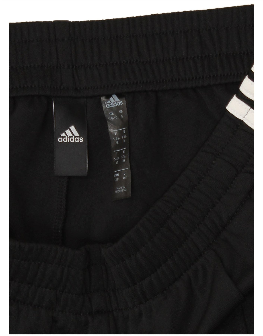 Damskie spodnie dresowe Adidas UK 8/10, małe, czarne, poliestrowe